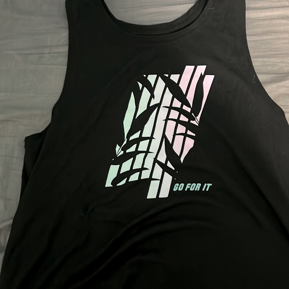 black tank top